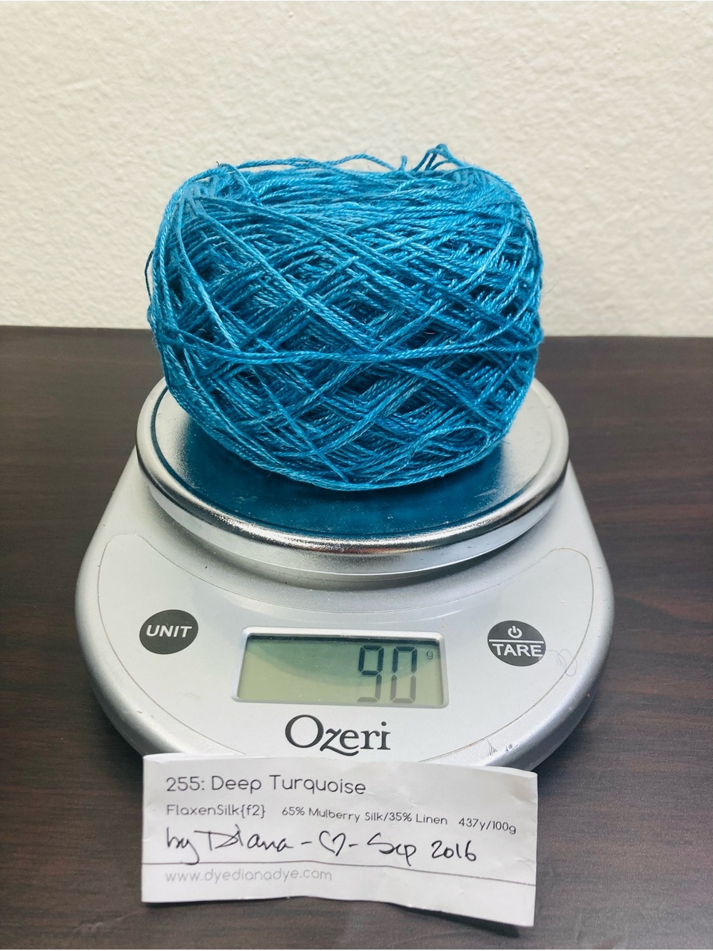 90 g / 3.21 oz FlaxenSilk 65% Mulberry Silk 35% Linen